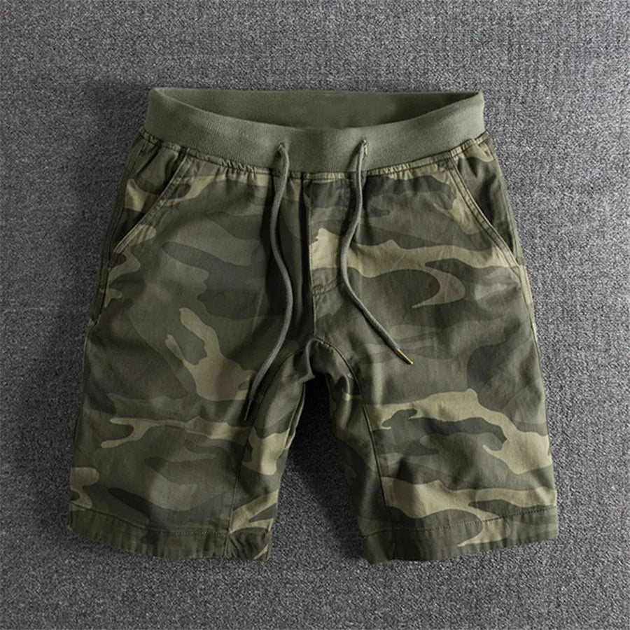 Levoire | Short Militaire Vert clair motif camouflage