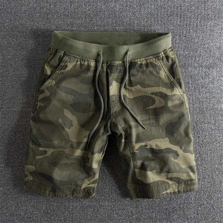 Levoire | Short Militaire Vert clair motif camouflage