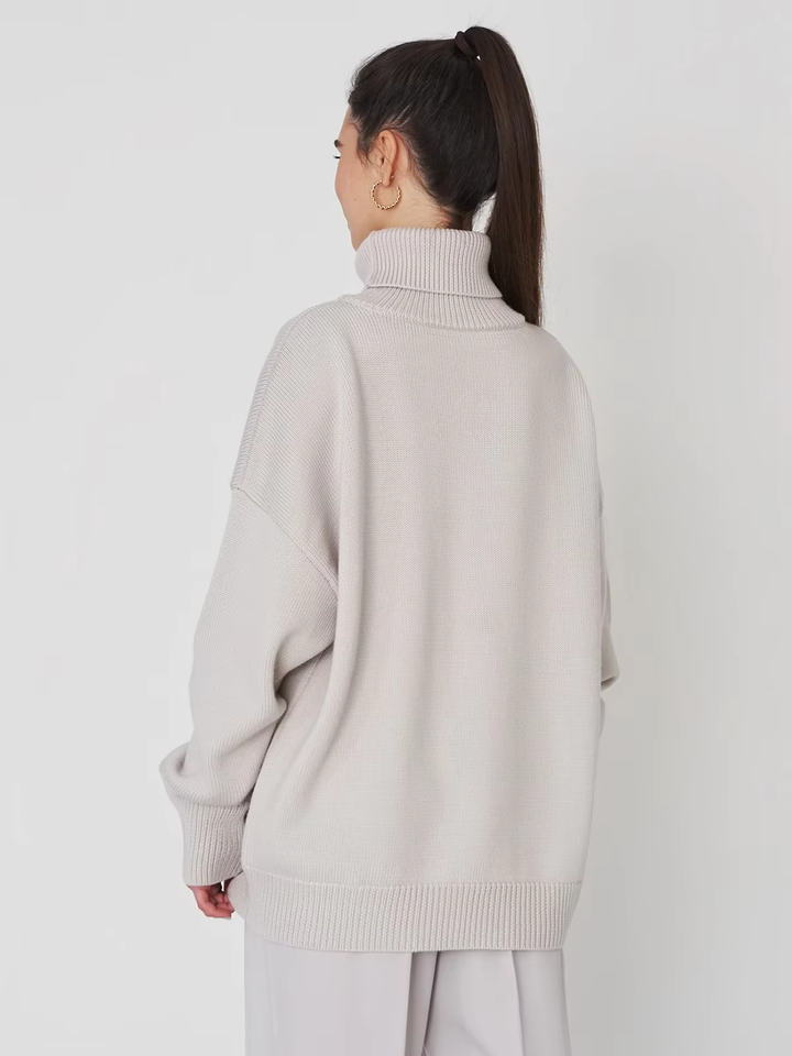 Levoire | Pull Oversized Confortable Avec Col Roulé