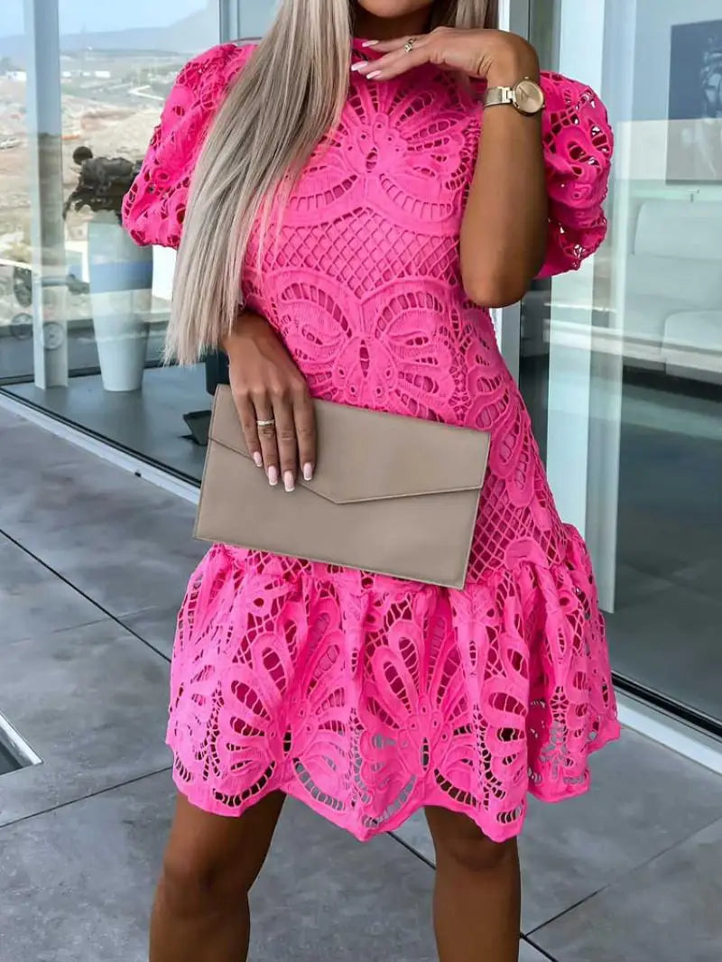 Levoire | Robe Mini Brodée Rosa