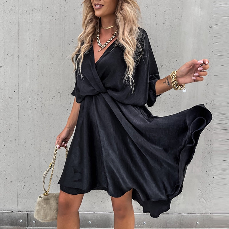 Levoire | Robe noire divine pour femme Vert olive