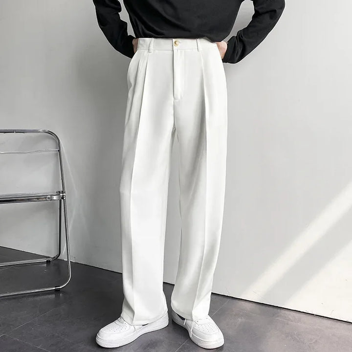 Levoire | Pantalons Droit Tendance Pour Hommes Blanc