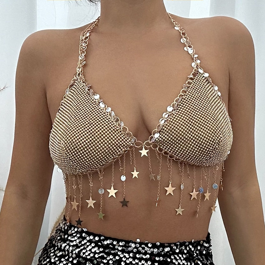 Levoire | Lingerie Boho Sexy Pour Un Look Séduisant Et Décontracté Couleur or dorée