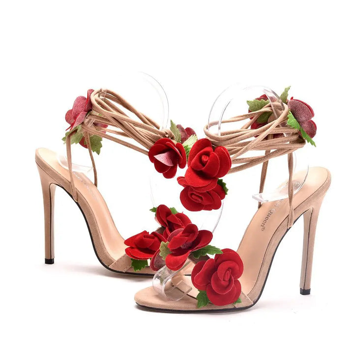 Levoire | Talon Haut Satin Rose