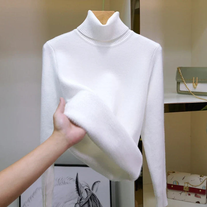 Levoire | Pull Chaud En Tricot Blanc