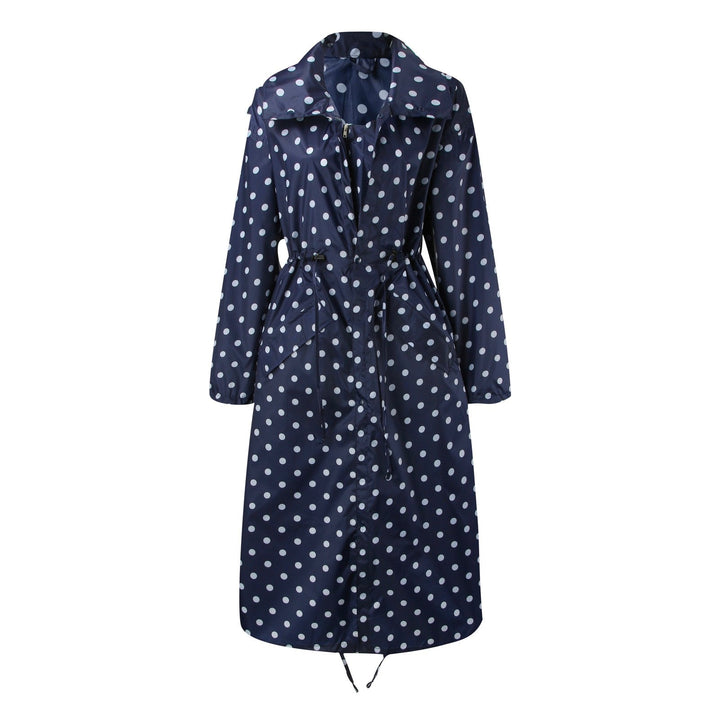 Levoire | Veste De Pluie Avec Cordon De Taille Bleu foncé