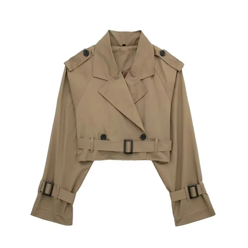 Levoire | Trench-Coat Élégant Avec Bretelles Braun