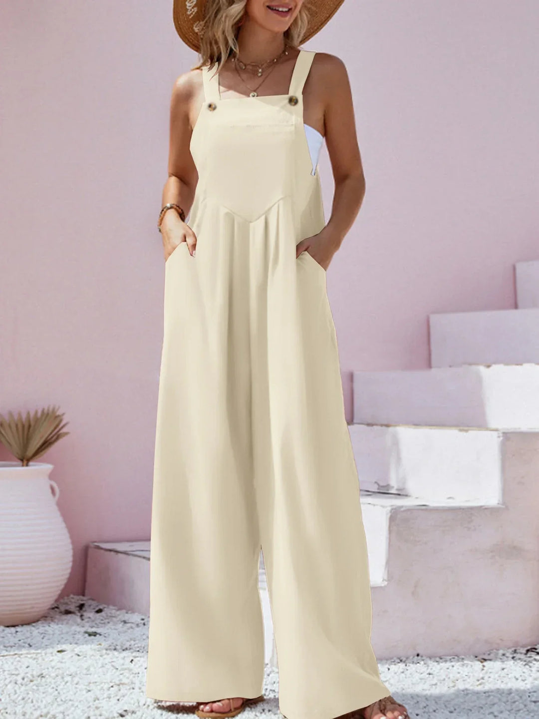Levoire | Combinaison Avec Jambes Larges Style Jaune clair