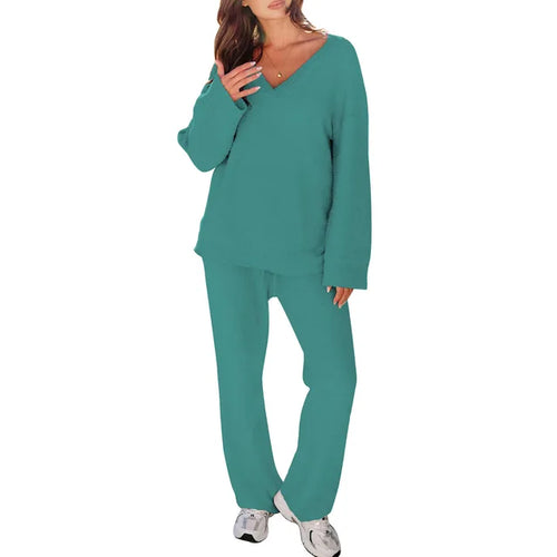 Levoire | Ensemble De Pyjama Avec Décolleté En V Et Manches Longues Parfait Pour La Détente