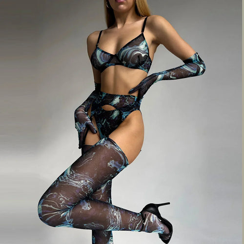 Levoire | Ensemble De Lingerie Tie Dye 5 Pièces