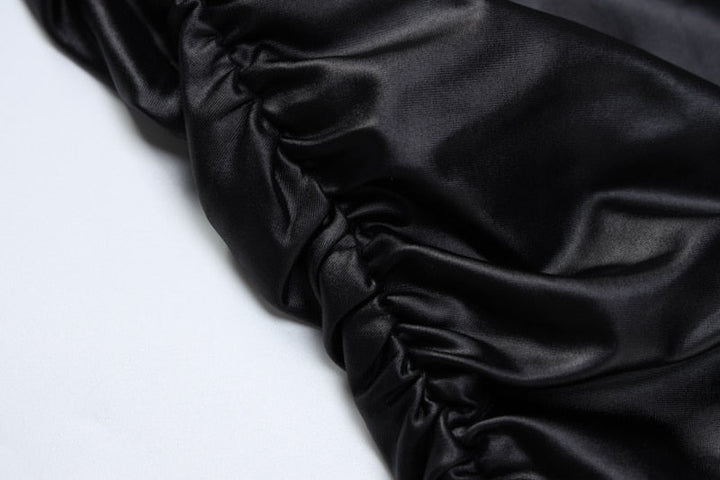 Levoire | Trois Cuirs Robes Mini Bodycon À Manches Longues