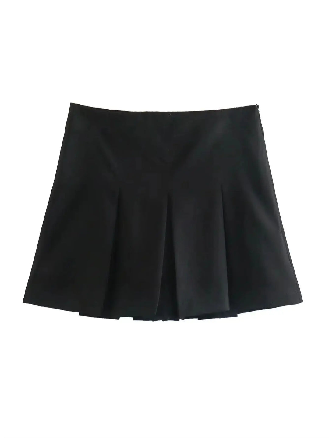Levoire | Jupe Mini Moderne Pour Femmes Avec Volants Et Plis Pour L'Été Noir