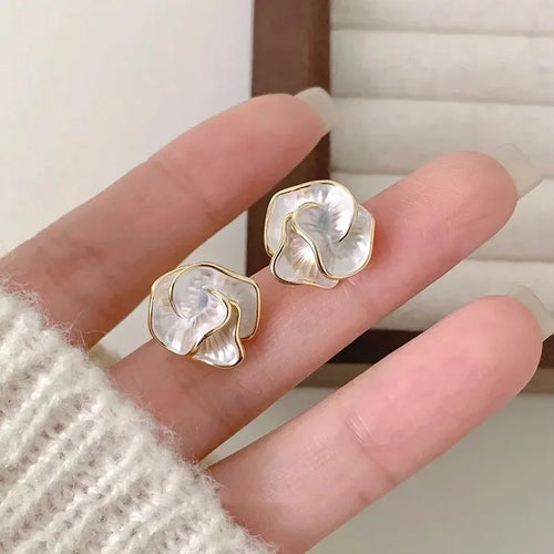 Levoire | Boucles D'Oreilles Émail Fleuries