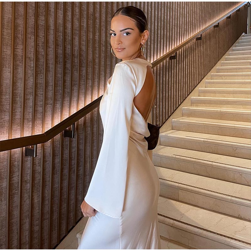 Levoire | Robe Maxi En Satin