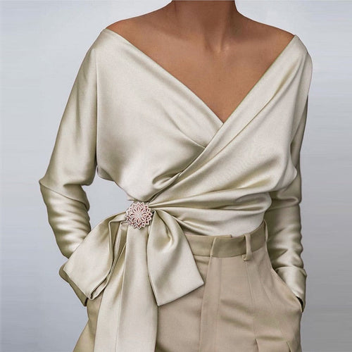 Levoire | Gilet Tricoté Wrap En Couleur Dorée