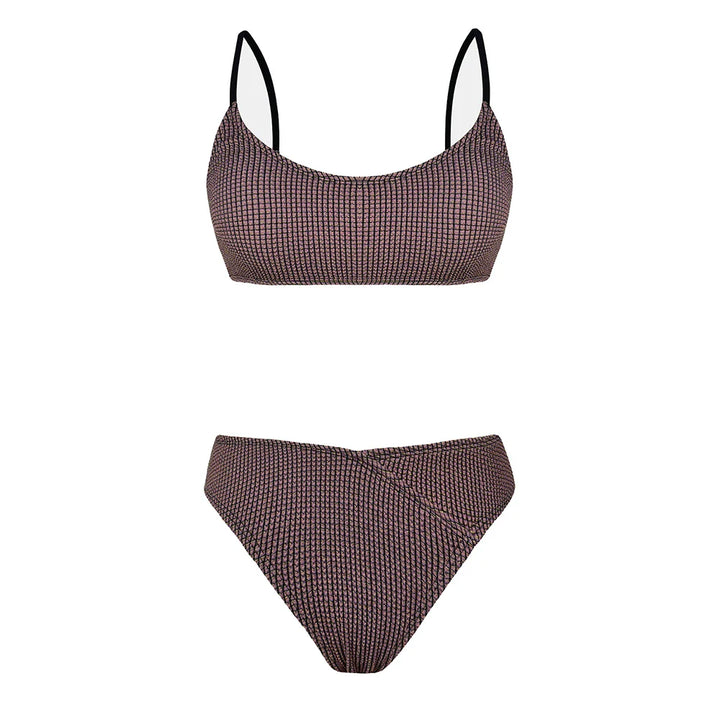 Levoire | Maillot De Bain Deux Pièces Avec Design Compact Braun