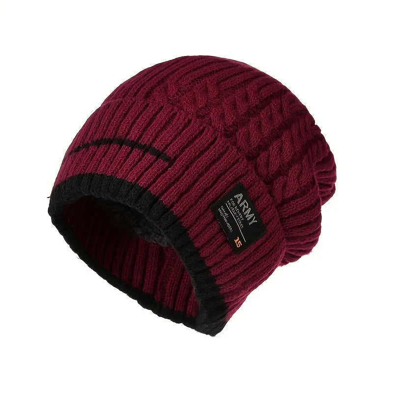 Levoire | Tricoté D'Hiver Pour Hommes Et Femmes Vin rouge Taille Unique