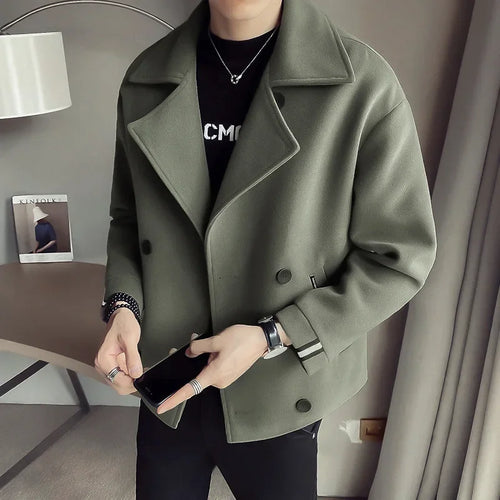 Levoire | Manteau Court Moderne Pour Homme Avec Col