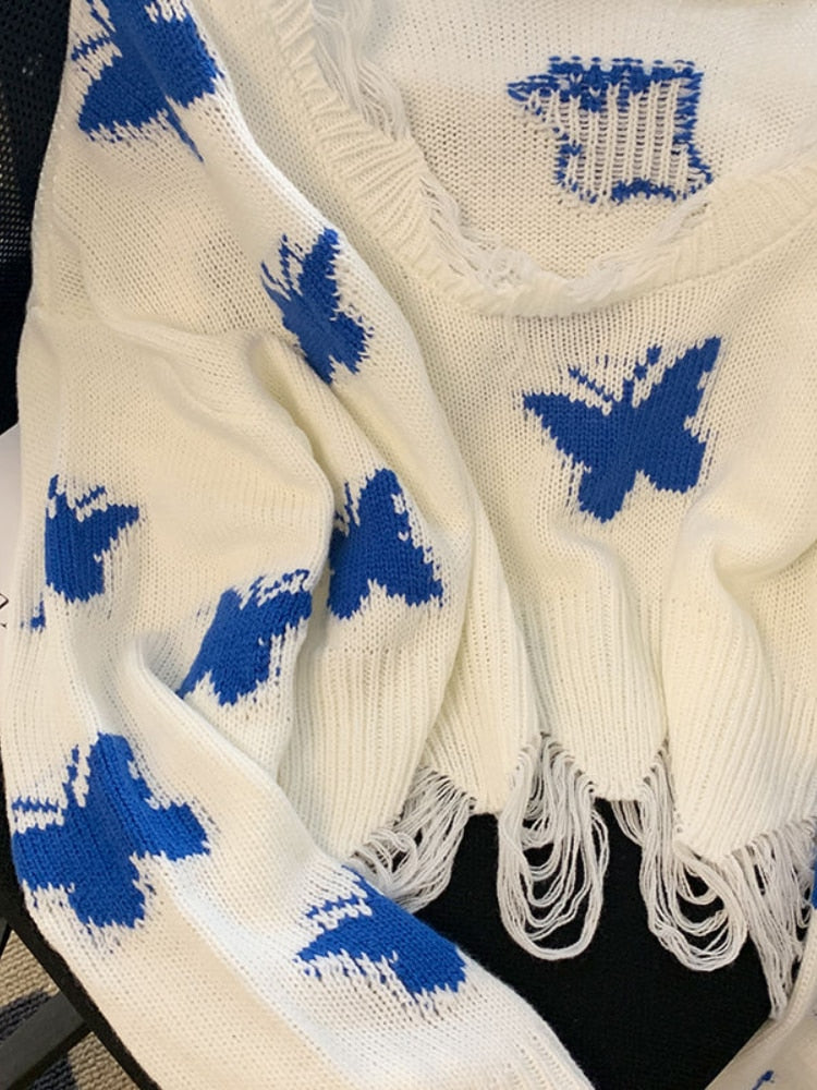 Levoire | Pull À Motifs De Papillons Pour Femmes