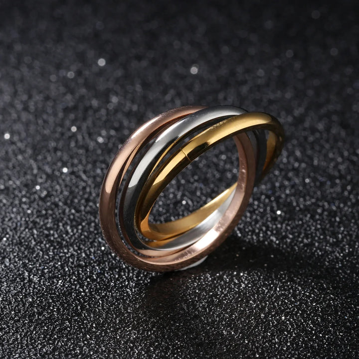 Levoire | Bague Tricolore Inox 7
