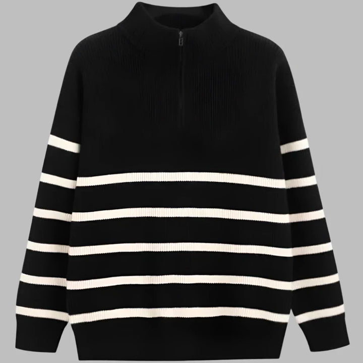 Levoire | Pull En Tricot Élégant Pour Hommes Avec Fermeture Éclair