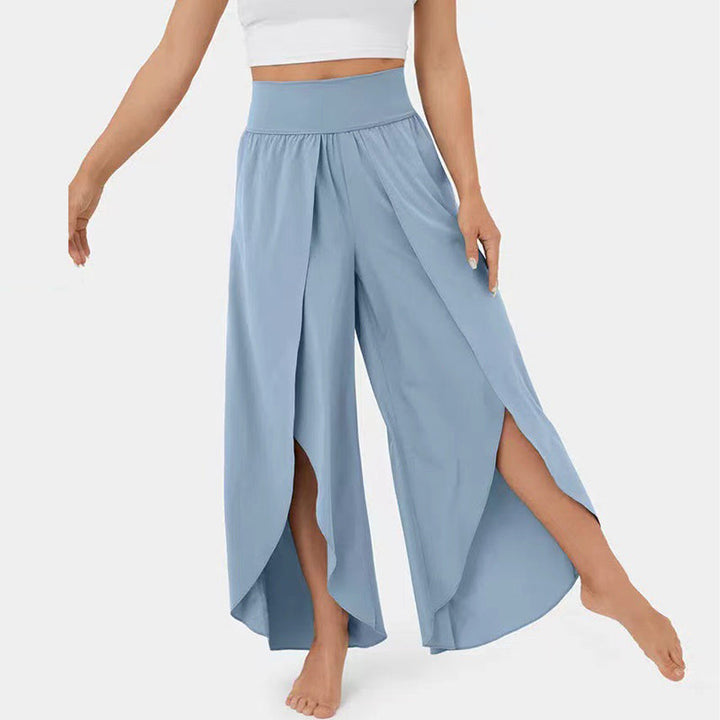 Levoire | Pantalons À Jambes Larges Style Bleu clair