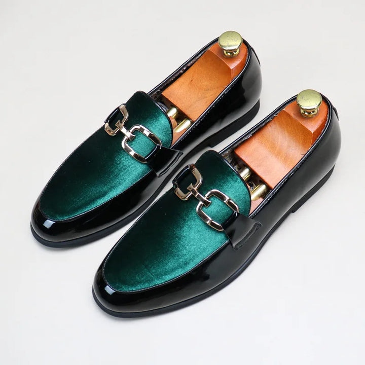Levoire | Baume En Cuir Brillant Sandale Vert