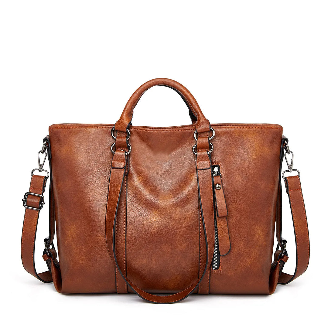 Levoire | Grand Sac À Bandoulière En Cuir Braun