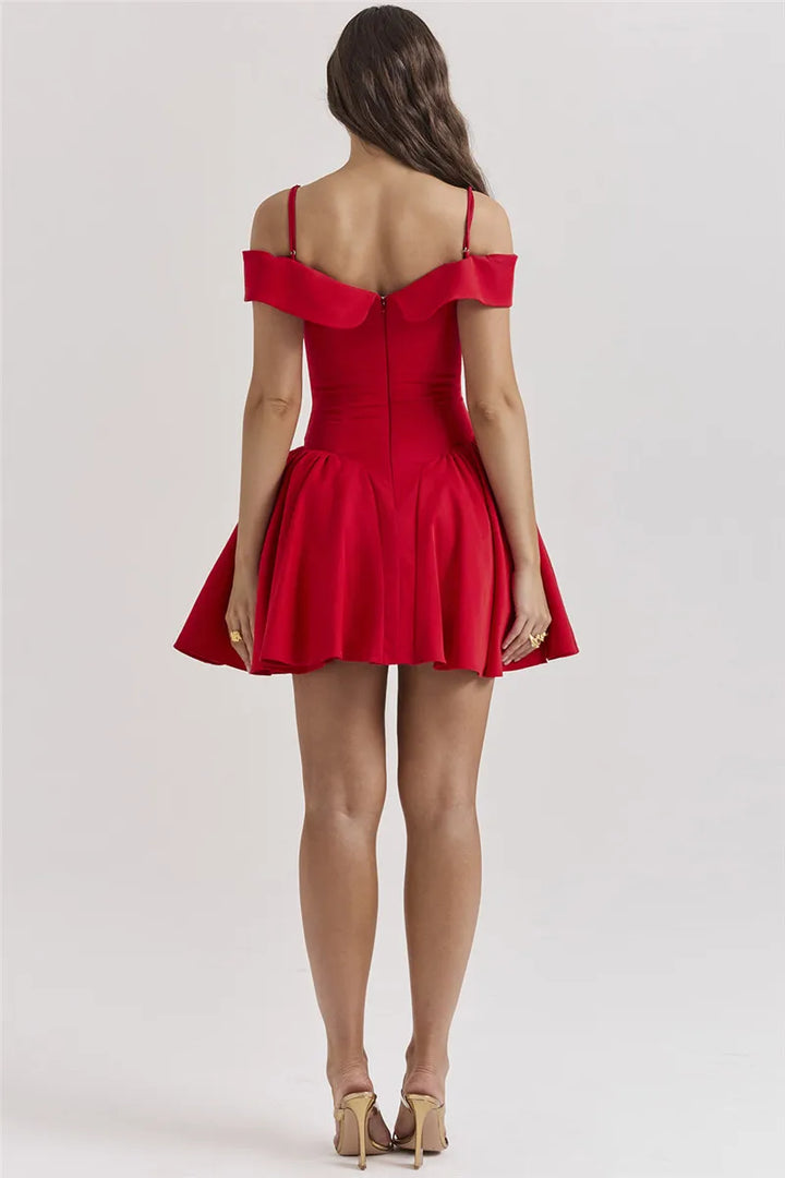 Levoire | Robe Mini À Bretelles Spaghetti Dénudée