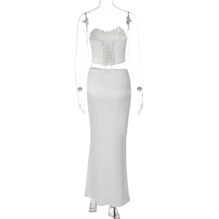 Levoire | Top Court Style Corset & Ensemble Jupe Longue