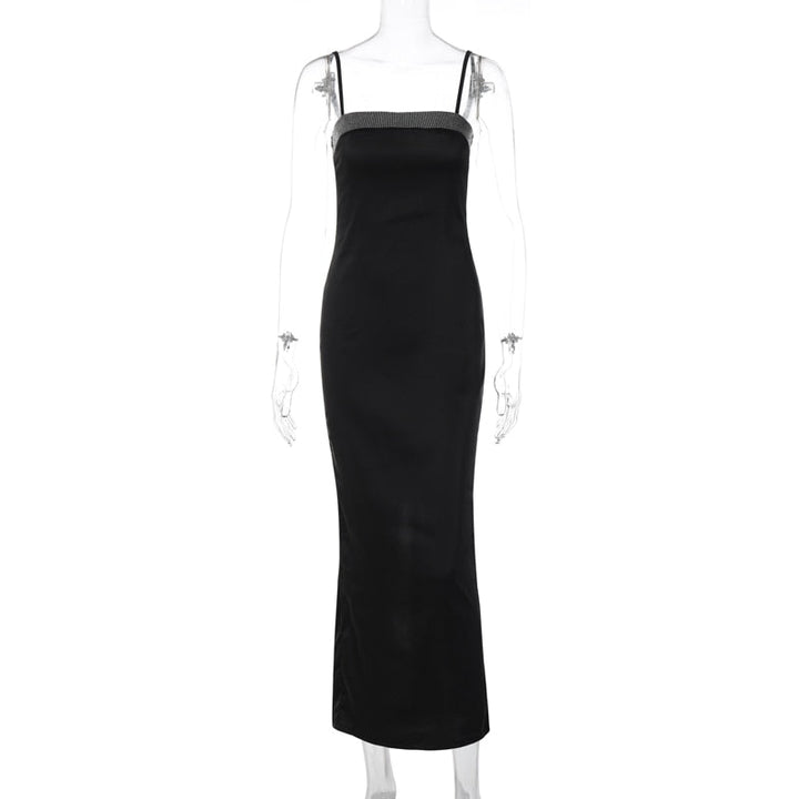 Levoire | Robe Longue À Bretelles Spaghetti Bling Stripe