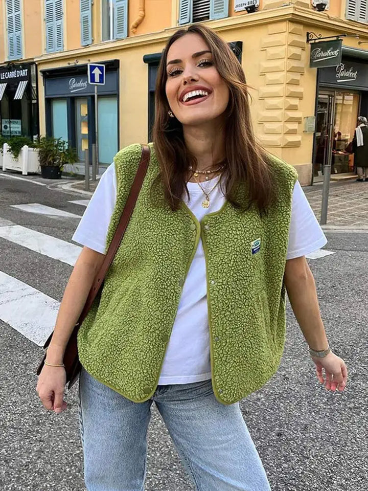 Levoire | Gilet En Polaire De Qualité Vert