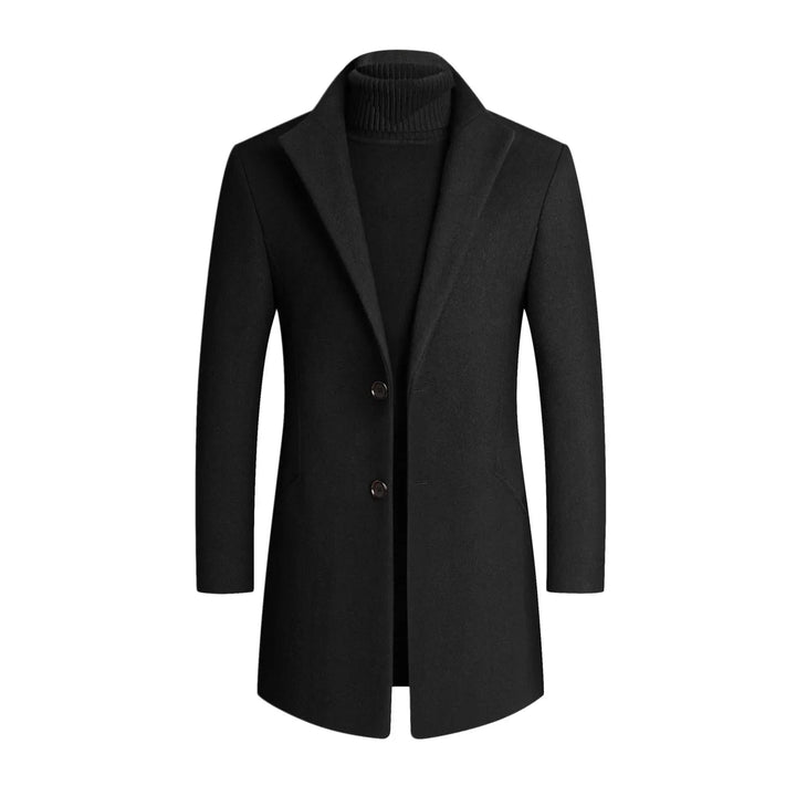 Levoire | Manteau Trench À Manches Longues Avec Bouton Noir