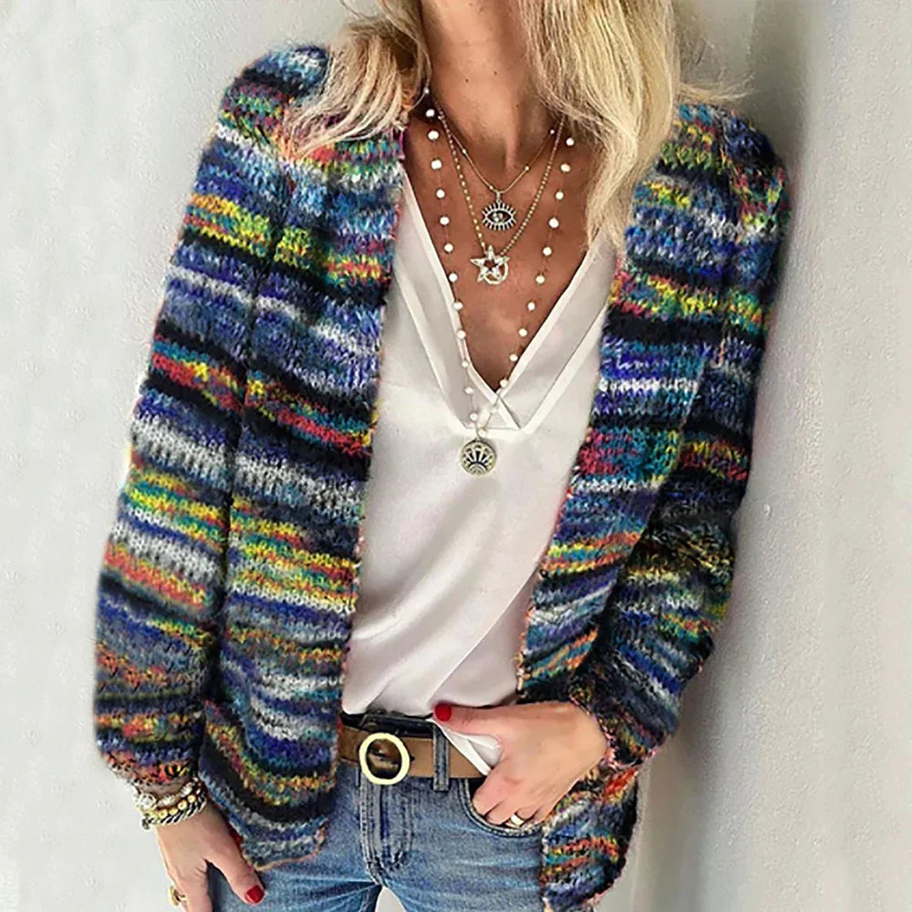 Levoire | Gilet en tricot multicolore Claire