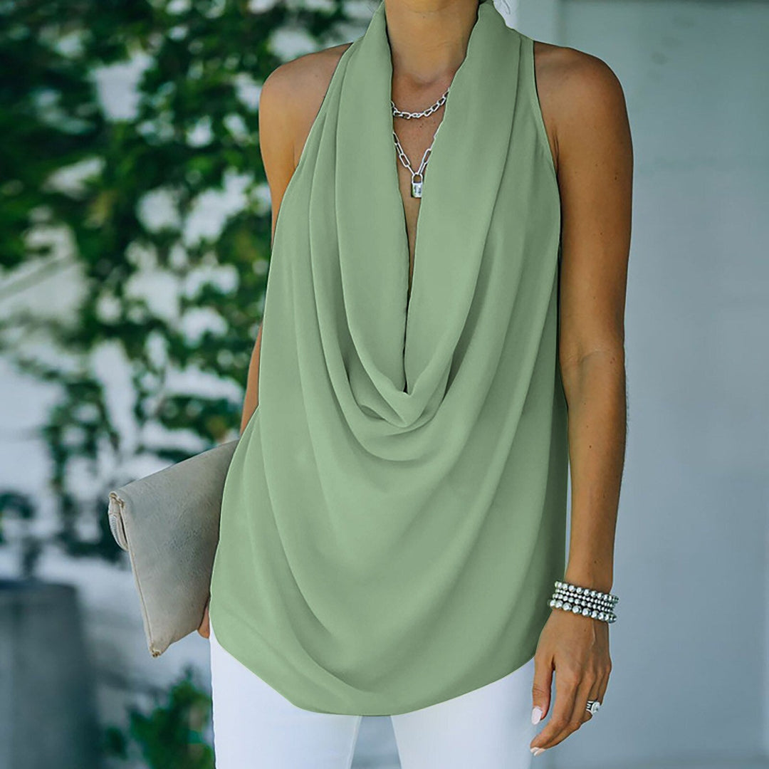 Levoire | Top Avec Col Bas Pour Femmes Vert