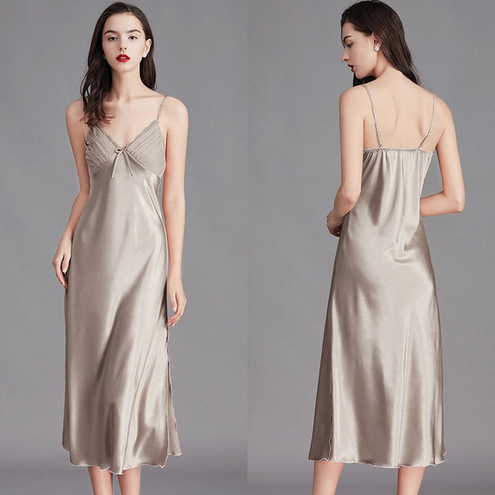 Levoire | Lingerie De Nuit Avec Bretelles Midi Beige