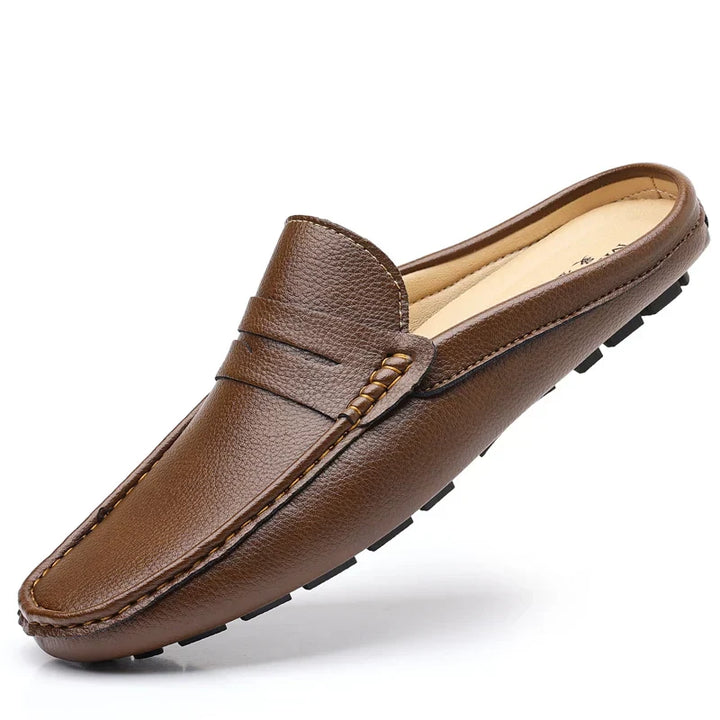 Levoire | Sandales En Cuir Respirantes Pour Hommes Braun