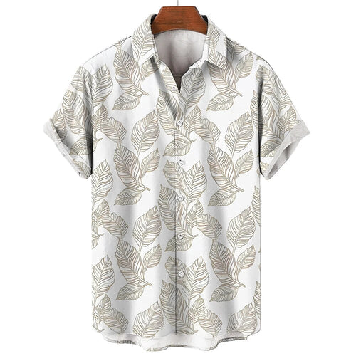 Levoire | Chemise Hawaïenne À Manches Courtes En Style Motif Pour Hommes
