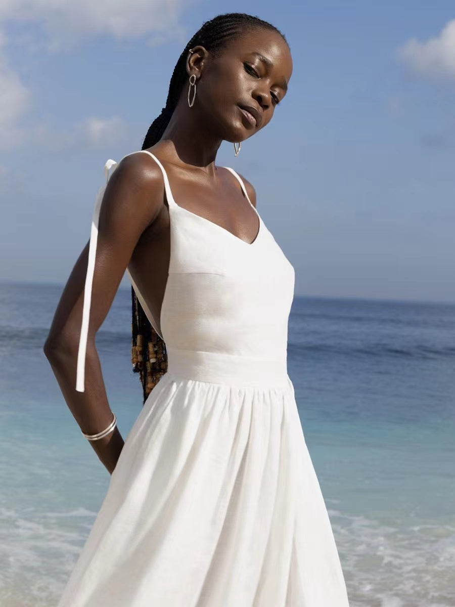 Levoire | Robe D'Été Respirante En Lin Pour Femmes