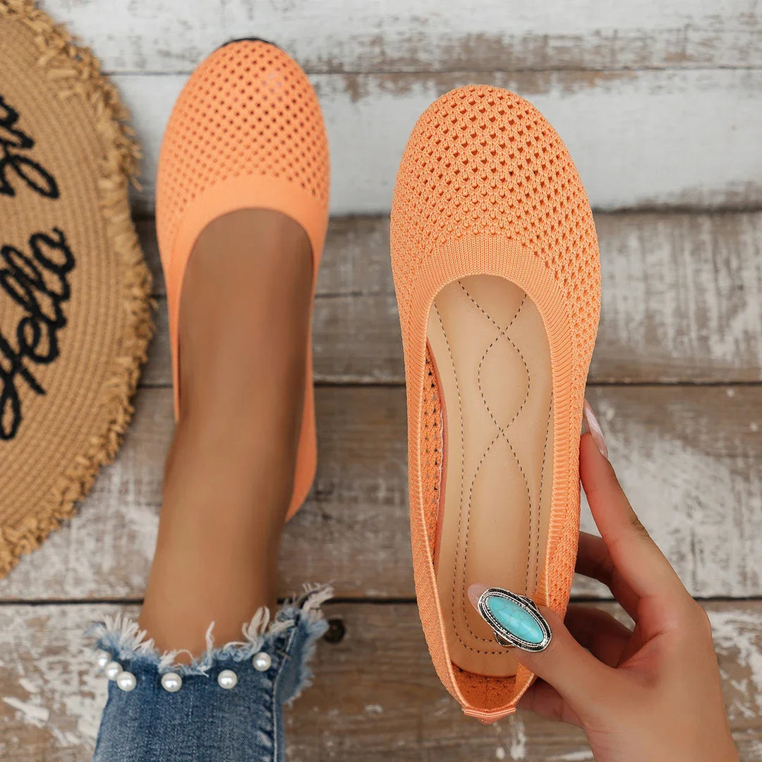 Levoire | Baskets Femme À Bout Rond Orange