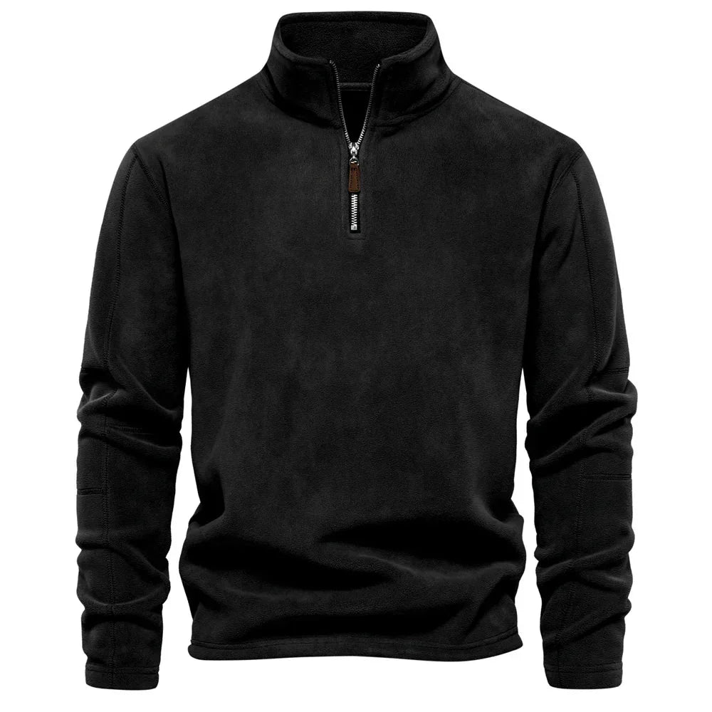 Levoire | Pull long à manches longues pour hommes Noir