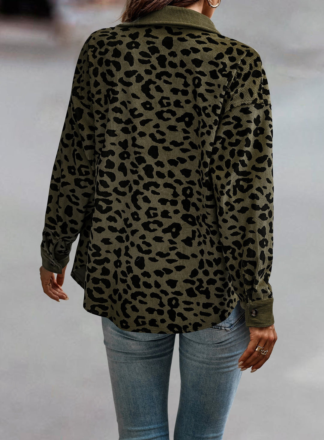 Levoire | Manteau Confortable Grande Taille Avec Imprimé Léopard
