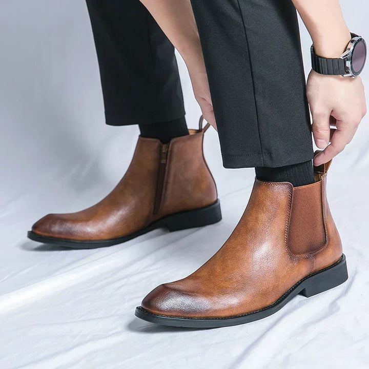 Levoire | Bottes En Cuir Avec Fermeture Éclair