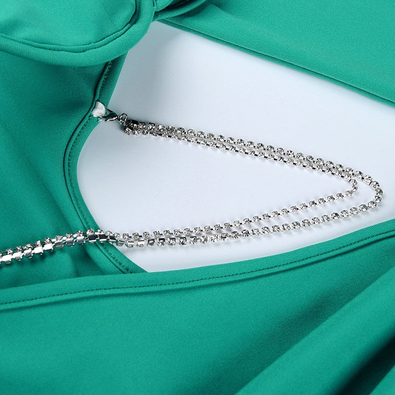 Levoire | Robe Mini Hult À Manches Longues Taille Chaîne