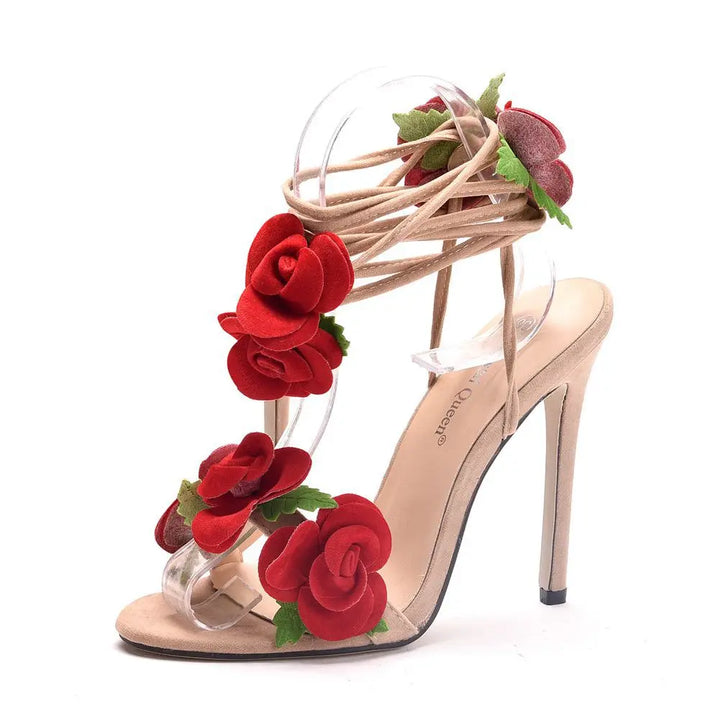 Levoire | Talon Haut Satin Rose Abricot