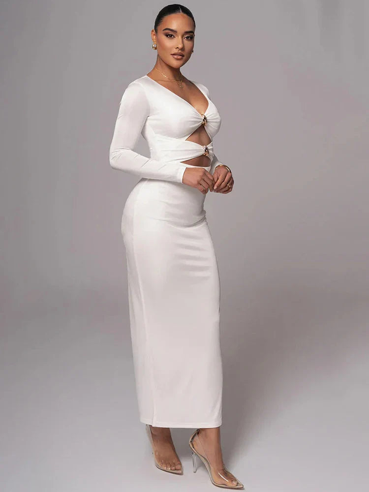 Levoire | Robe Longue Elégante Avec Une Coupe Moulante Sexy