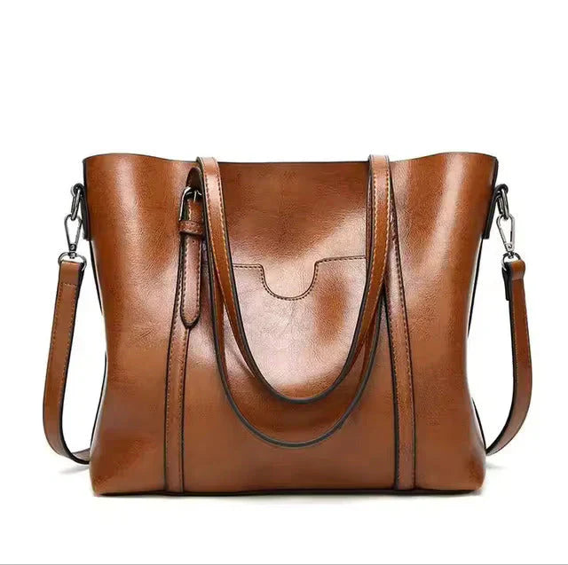 Levoire | Sac à main en cuir au style minimaliste Braun