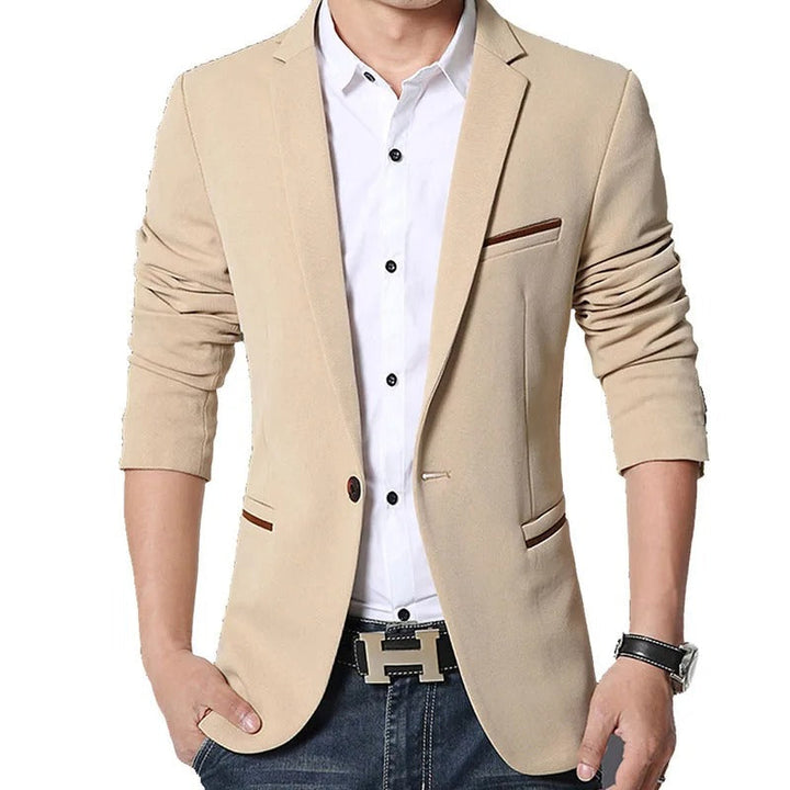 Levoire | Miko Blazer Masculin Plus Élégant Khaki