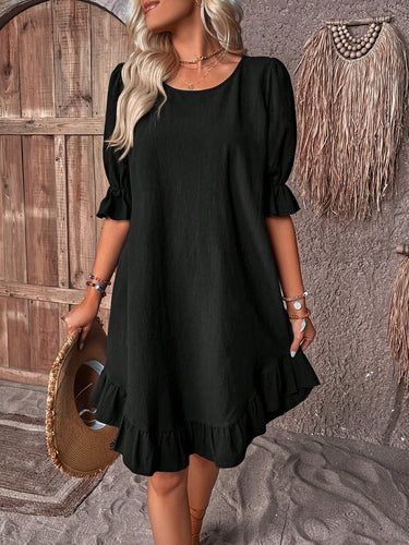Levoire | Robe Mini Attrayante avec Ruchés pour un Style Sans Effort
