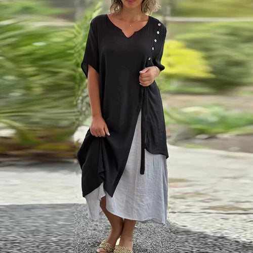 Levoire | Robe À Manches Courtes Et Décolleté En V